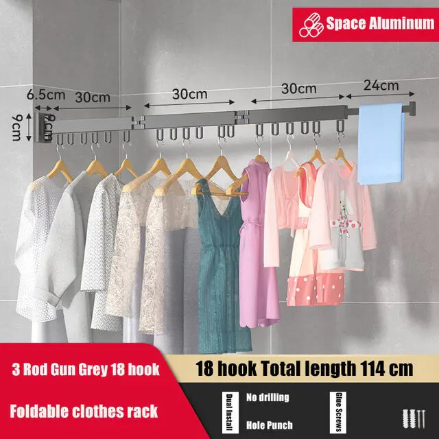 Retractable Clothing Rack