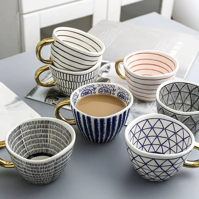 Patterned Ceramic Mugs