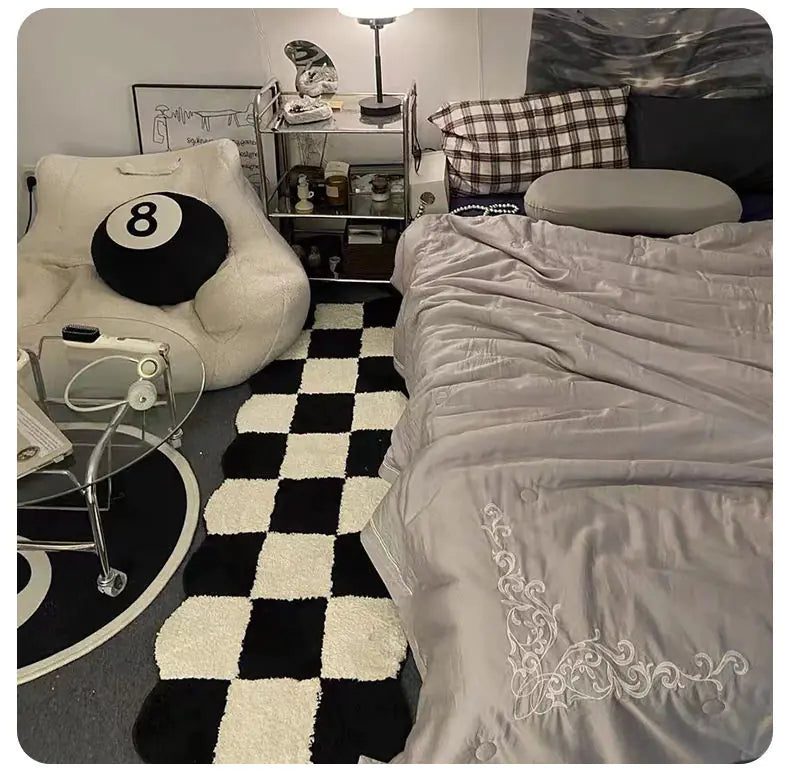 Black & White Runner Rug