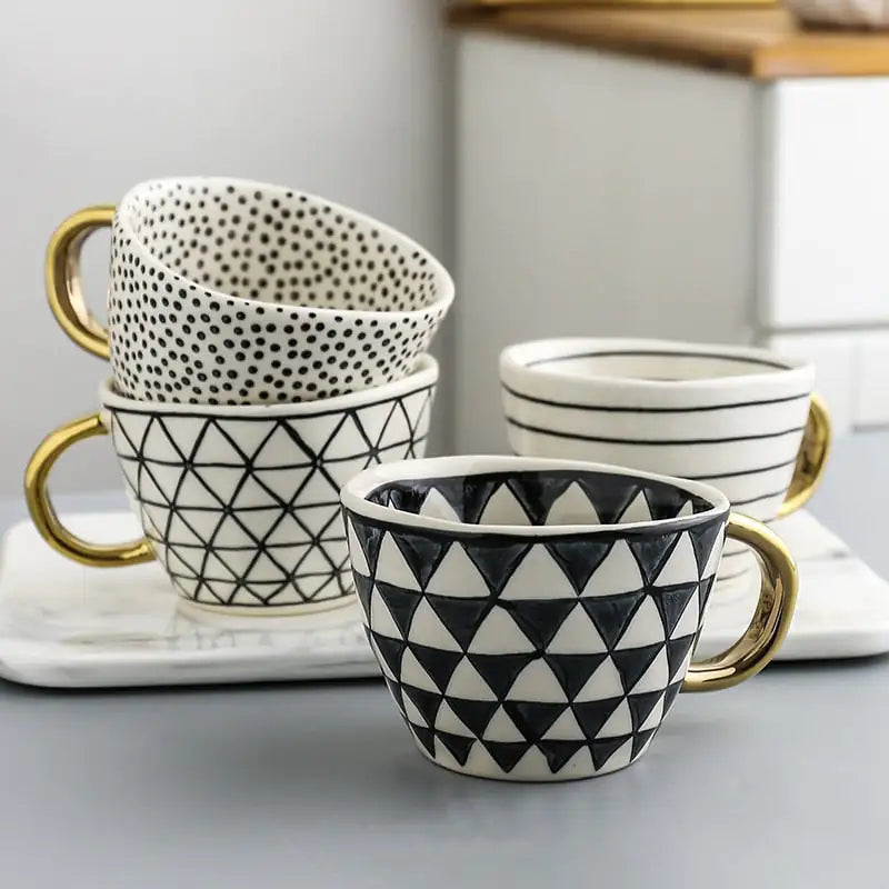 Patterned Ceramic Mugs