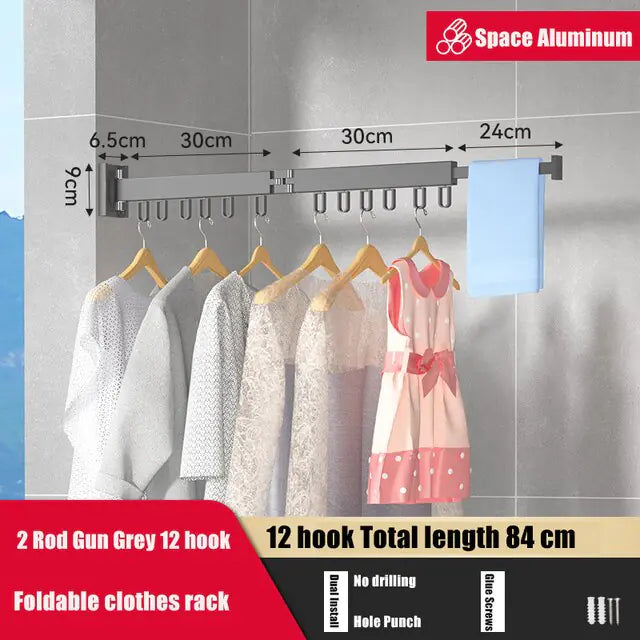 Retractable Clothing Rack