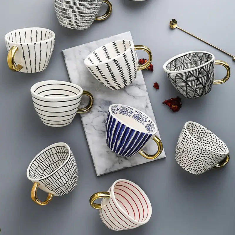 Patterned Ceramic Mugs