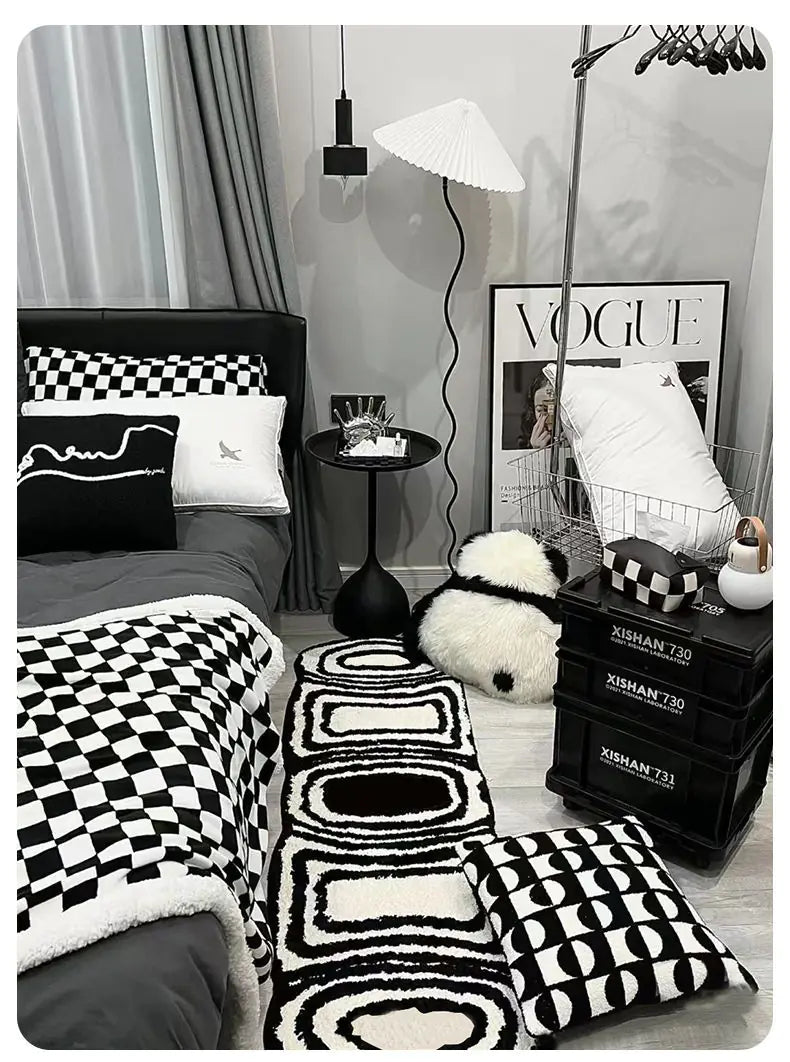 Black & White Runner Rug