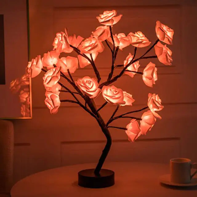 Glowing Rose Tree Lamp