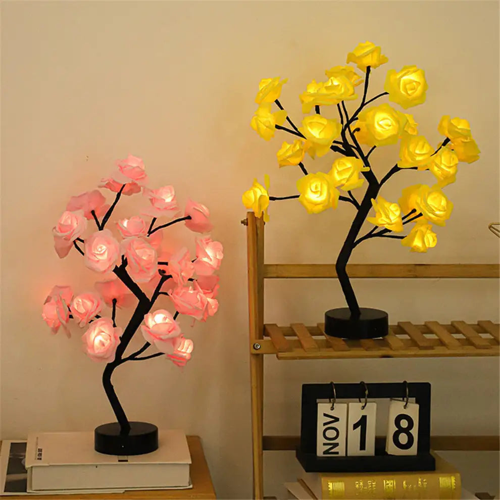 Glowing Rose Tree Lamp