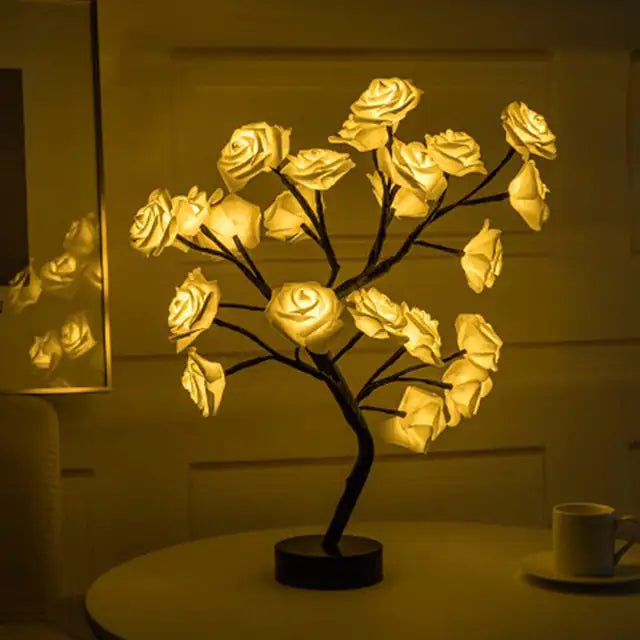 Glowing Rose Tree Lamp