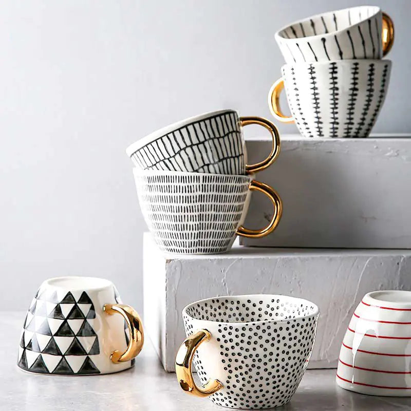 Patterned Ceramic Mugs